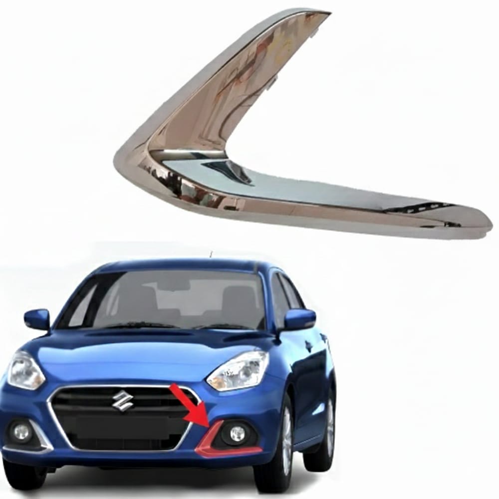 Left fog light chrome trim (nickel decor) – Desire, original (genuine), 2022–2025