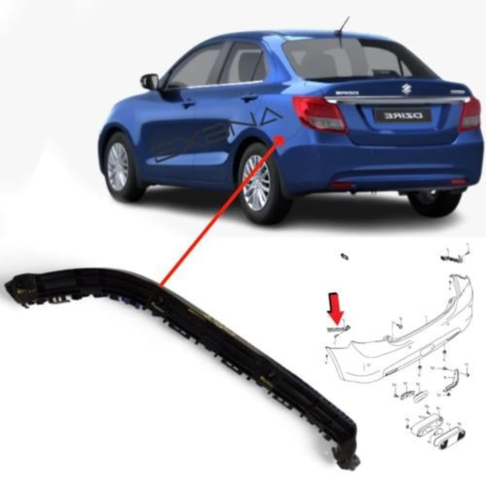 Original left rear bumper bracket for Suzuki Dzire 2020-2025 models