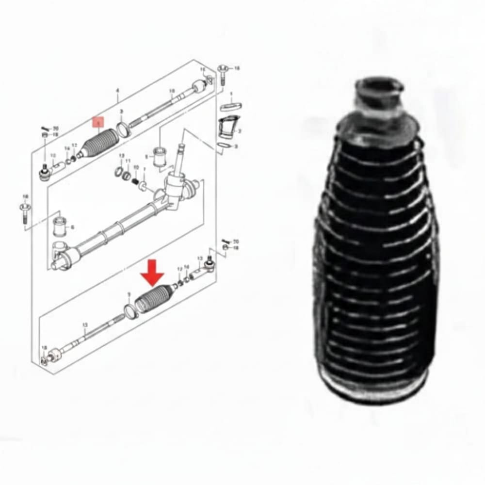 Original lower inner steering arm bushing for Suzuki Dzire 2020-2025