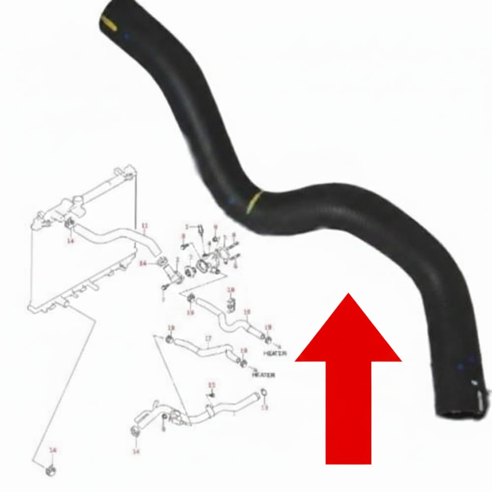 Original lower radiator hose for Suzuki Dzire 2020-2025 models