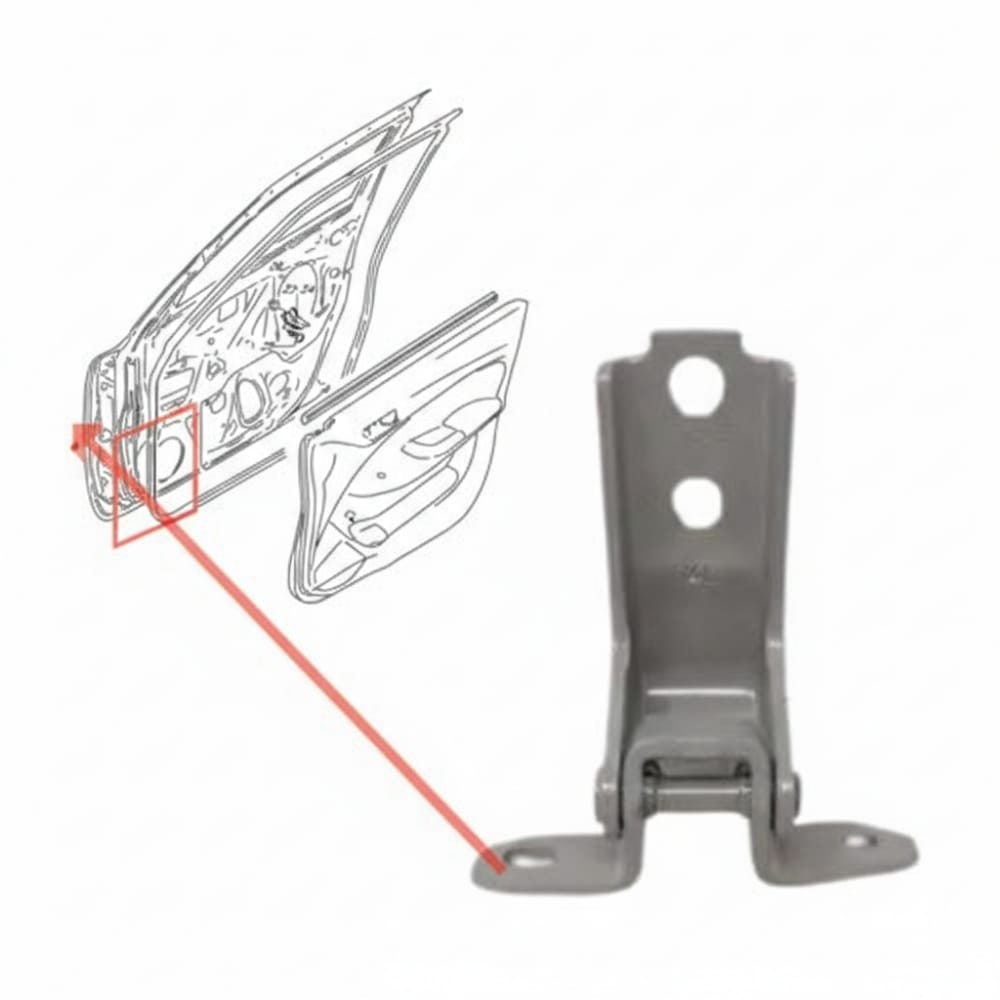 Original right upper door hinge for Suzuki Dzire 2020-2026 models