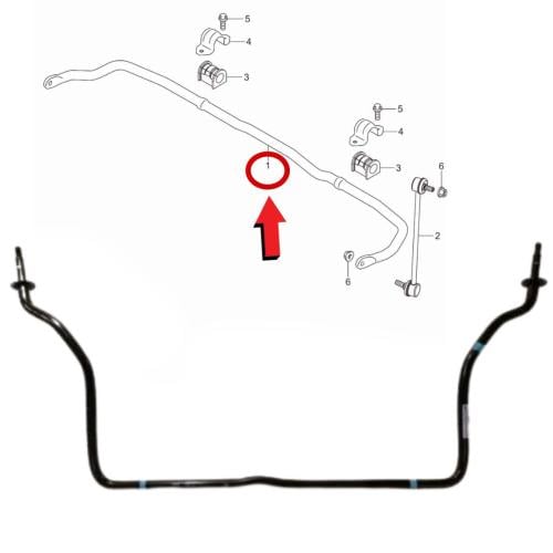 Original stabilizer shaft for Suzuki Dzire 2020-2026