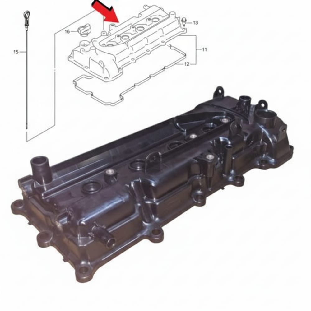 PCV (Positive Crankcase Ventilation) cover – Desire, original (genuine), 2020–2025