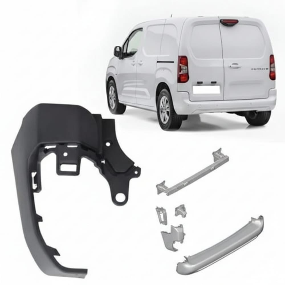 Partner short chassis rear bumper corner, Taiwanese (Left)