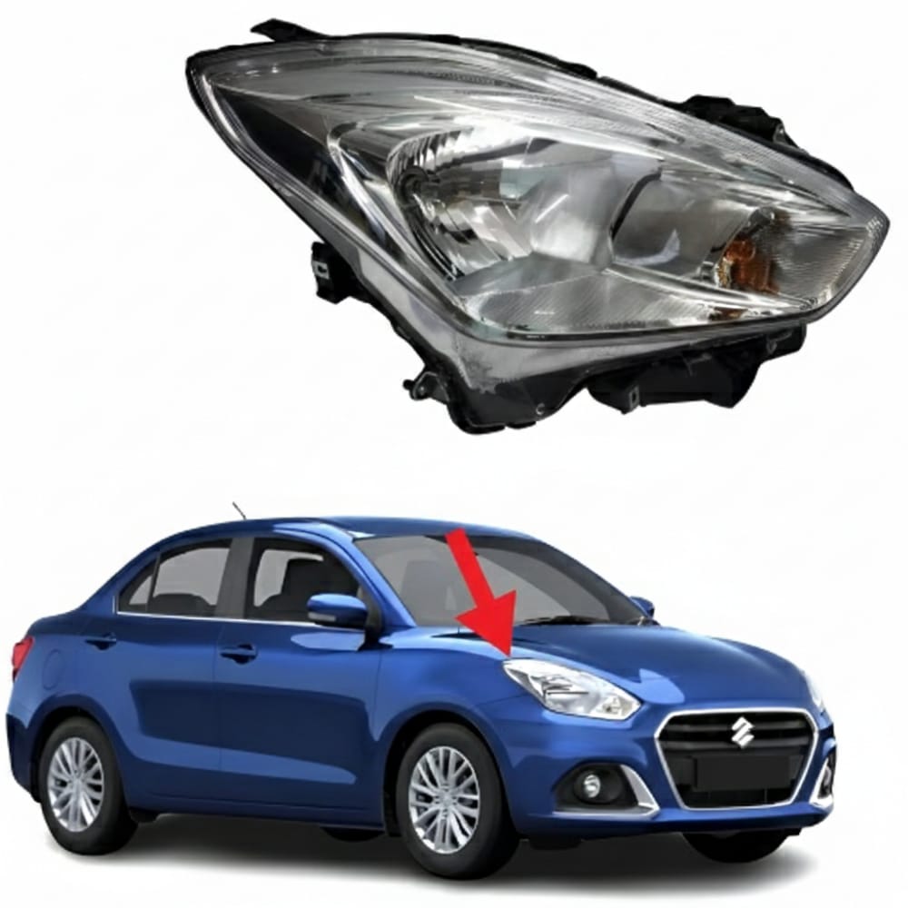 Right headlight – Desire, original (genuine), 2020–2025