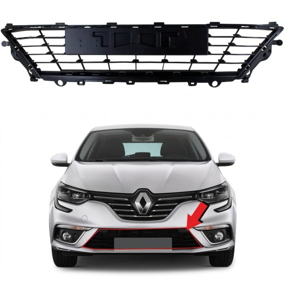 Lower bumper grille for Megane – Turkish.