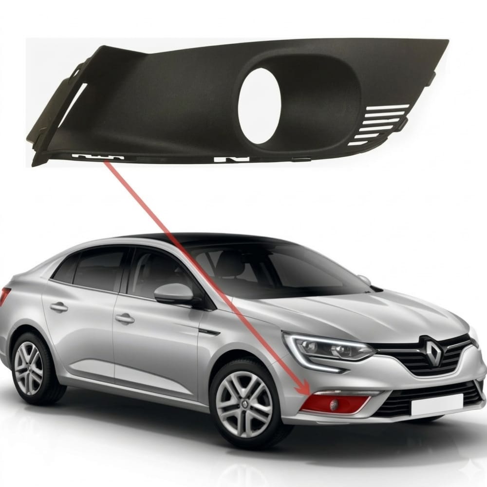 Right fog light trim for Renault Megane (Turkish).