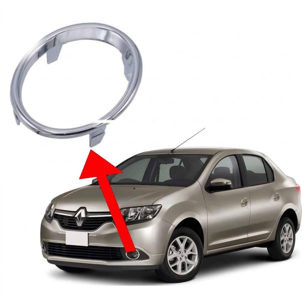 Left fog light chrome trim – Renault Symbol