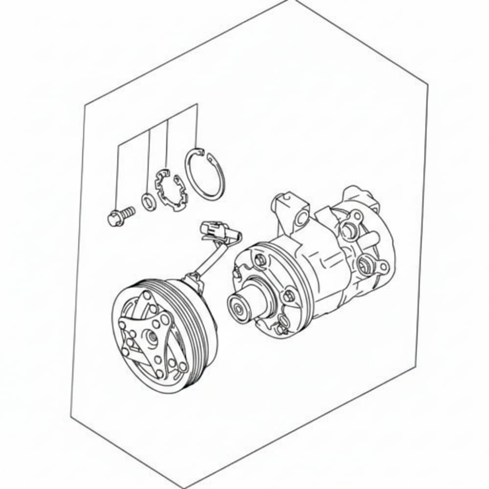 Original AC compressor valve for Suzuki Dzire 2020–2025