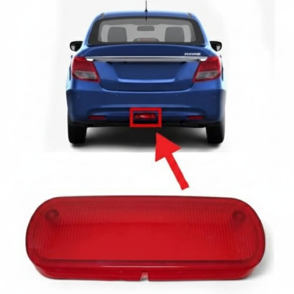 Original center rear bumper lamp cover for Suzuki Dzire 2020–2025