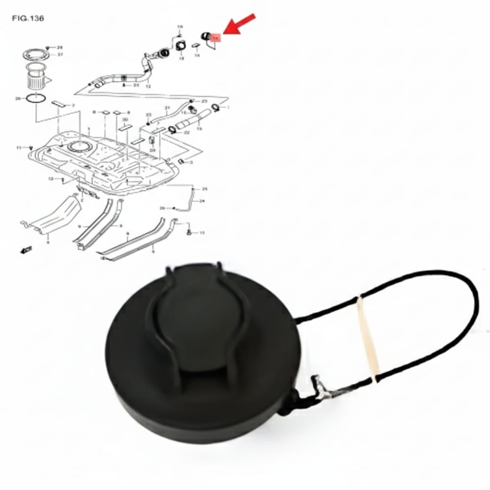 Original fuel tank cap for Desire and Vitara 2020–2026