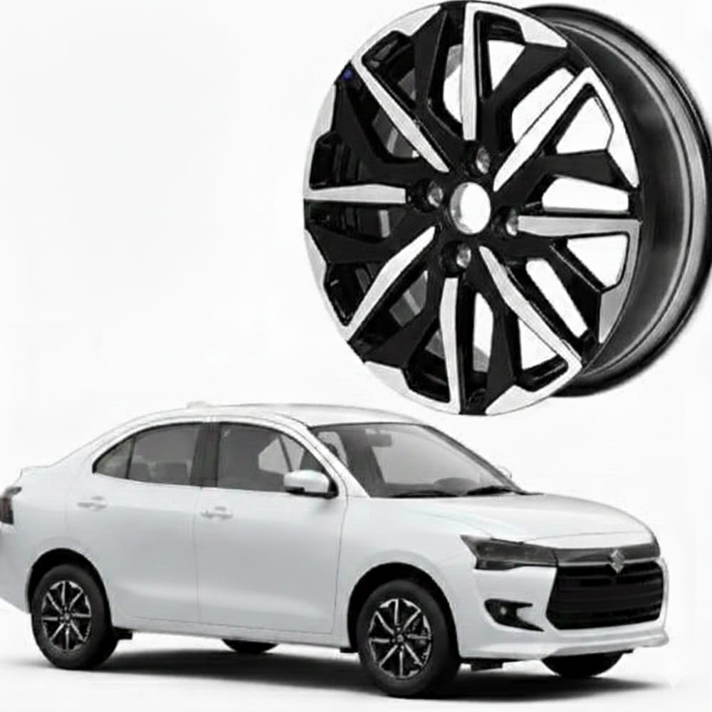 Original full chrome wheel rim (GLX) for Suzuki Dzire 2025–2026