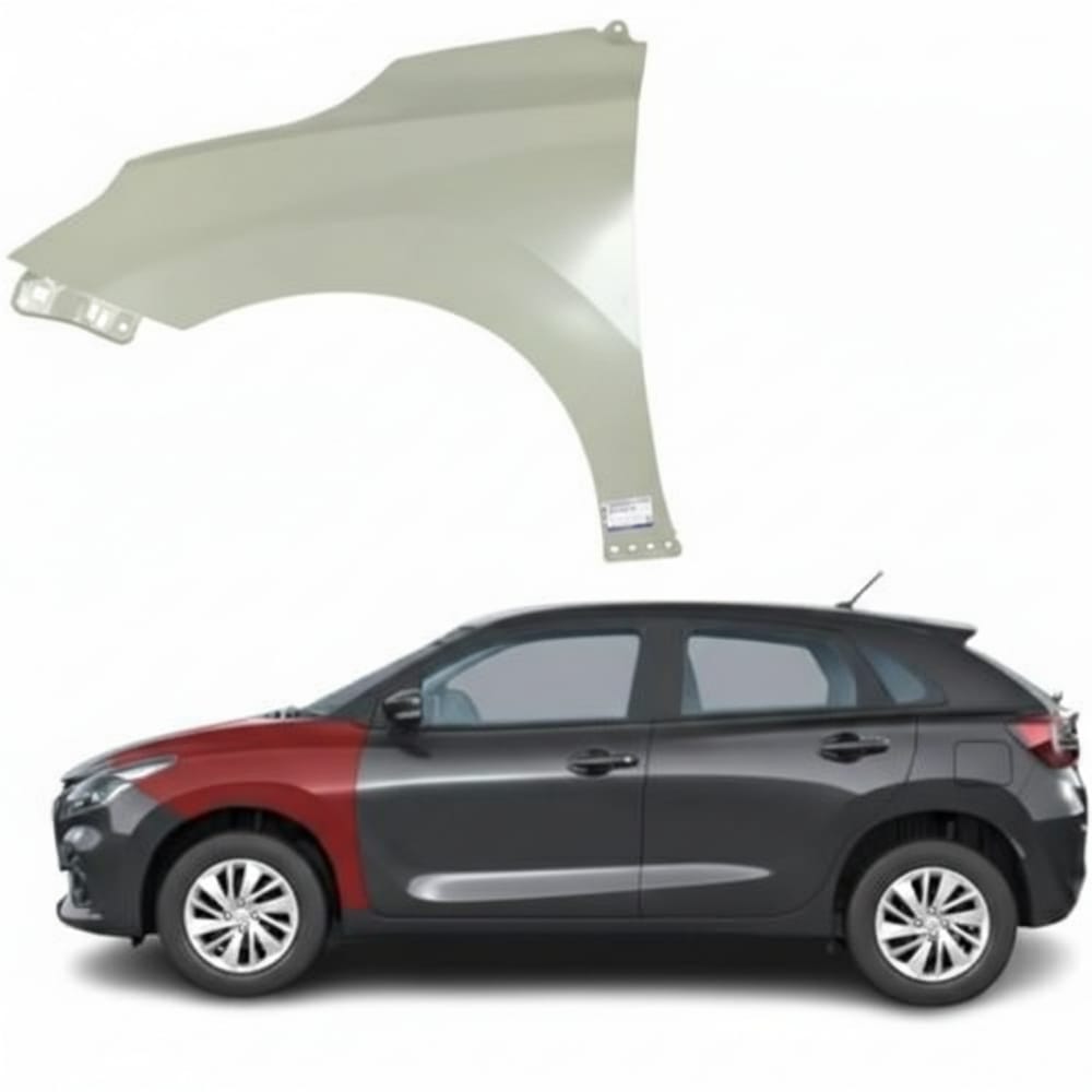 Original left front fender for Suzuki Baleno 2020–2025