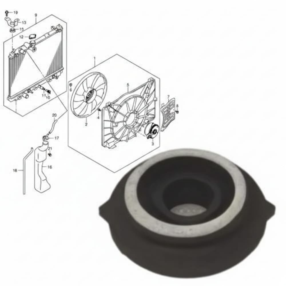 Original lower radiator water seal (gasket) for Suzuki Dzire 2020–2025 models.