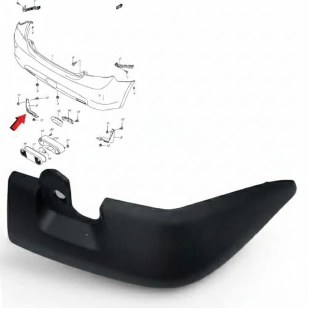Original rear left fender bracket for Suzuki Dzire 2020–2025