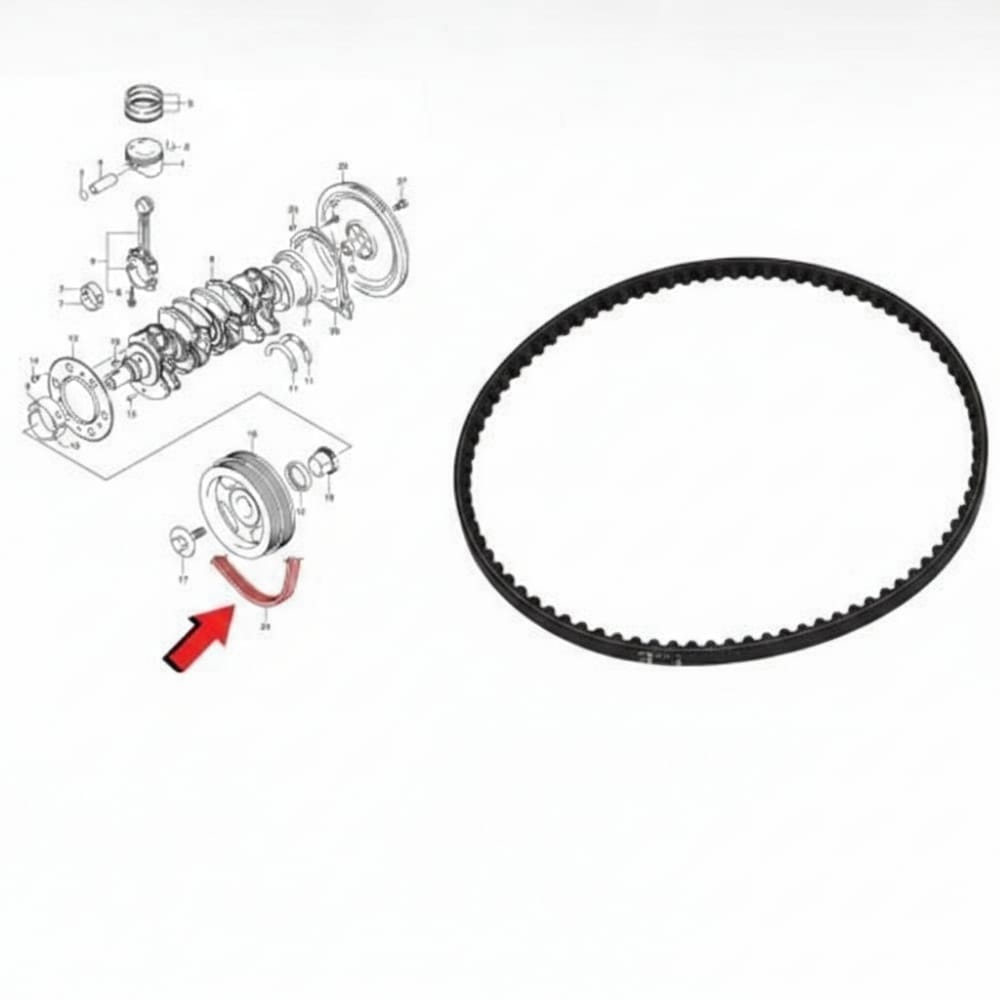 Original water pump belt for Suzuki Dzire and Suzuki Baleno 2020–2025 models